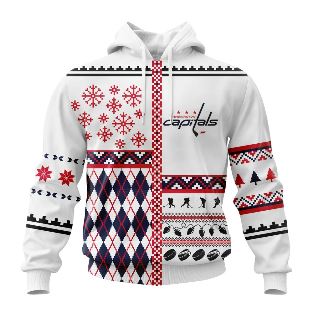Hoodie NHL Washington Capitals, Specialized Unisex Christmas Is Coming V01 QTNHL080524A2899HD