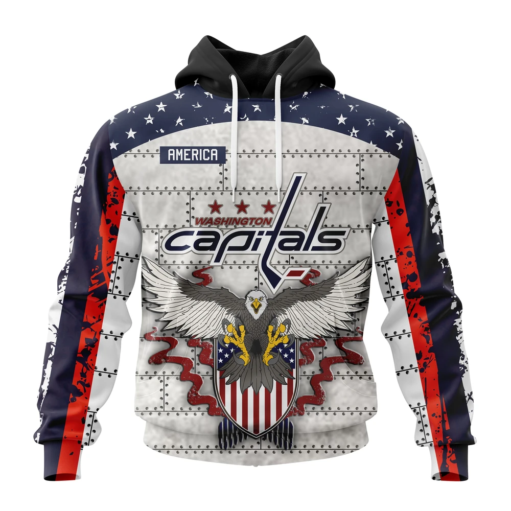 Hoodie NHL Washington Capitals, Specialized Unisex In Us Concepts V0222 QTNHL080524A2873HD