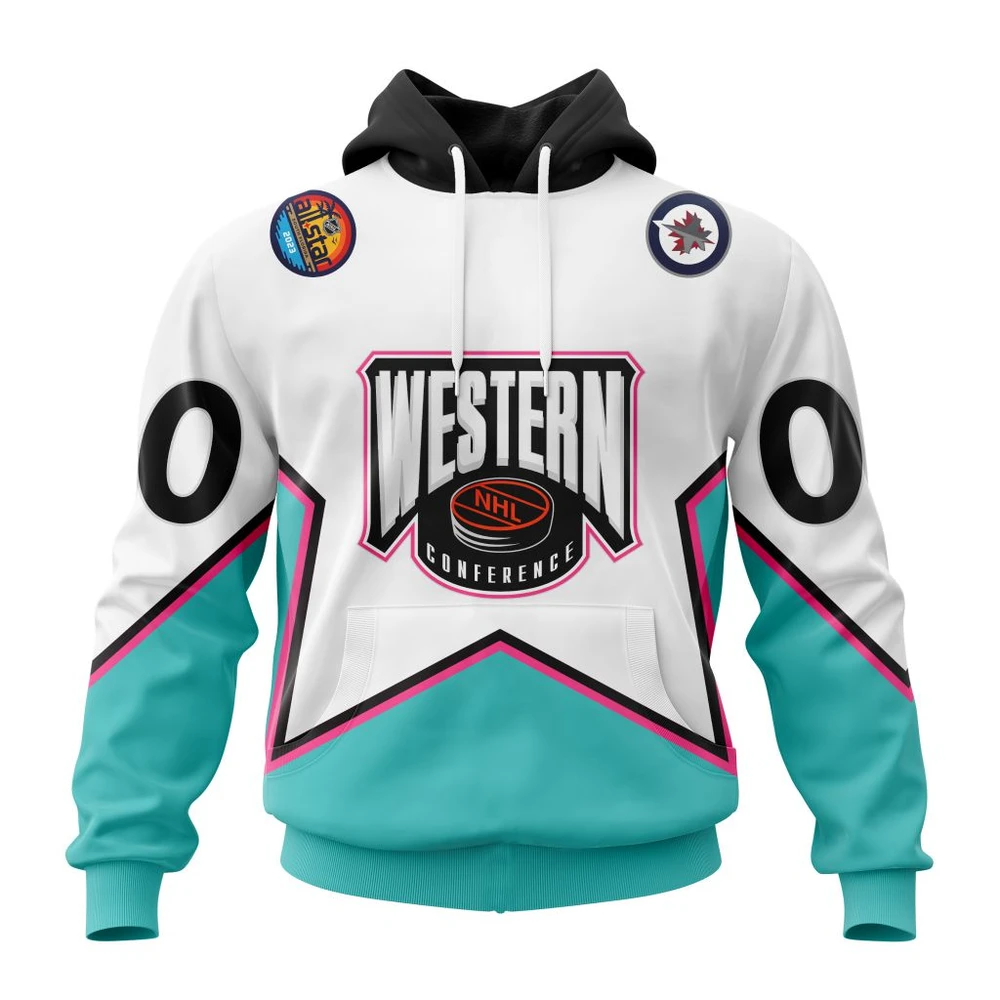 Hoodie NHL Winnipeg Jets All-Star Western Conference QTNHL080524A2341HD