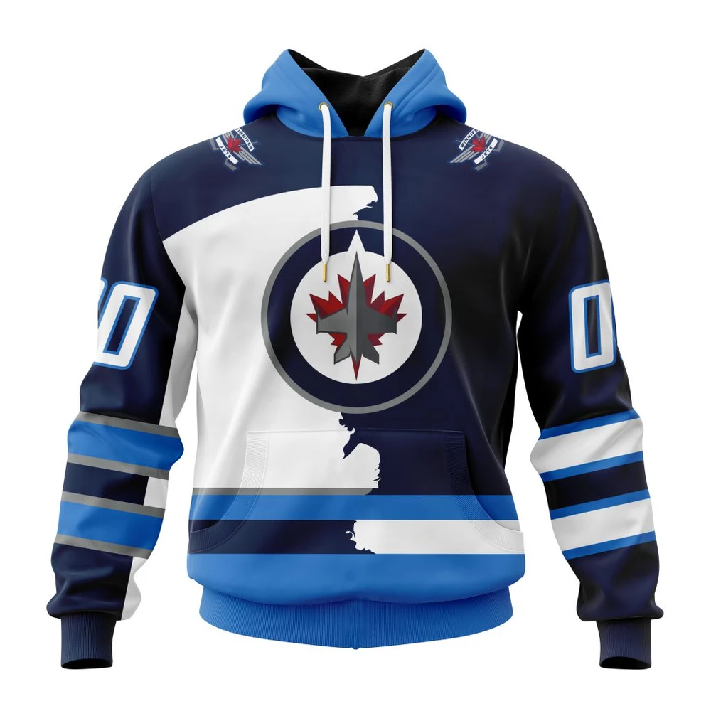 Hoodie NHL Winnipeg Jets Personalize Home Mix Away Kits QTNHL080524A1499HD