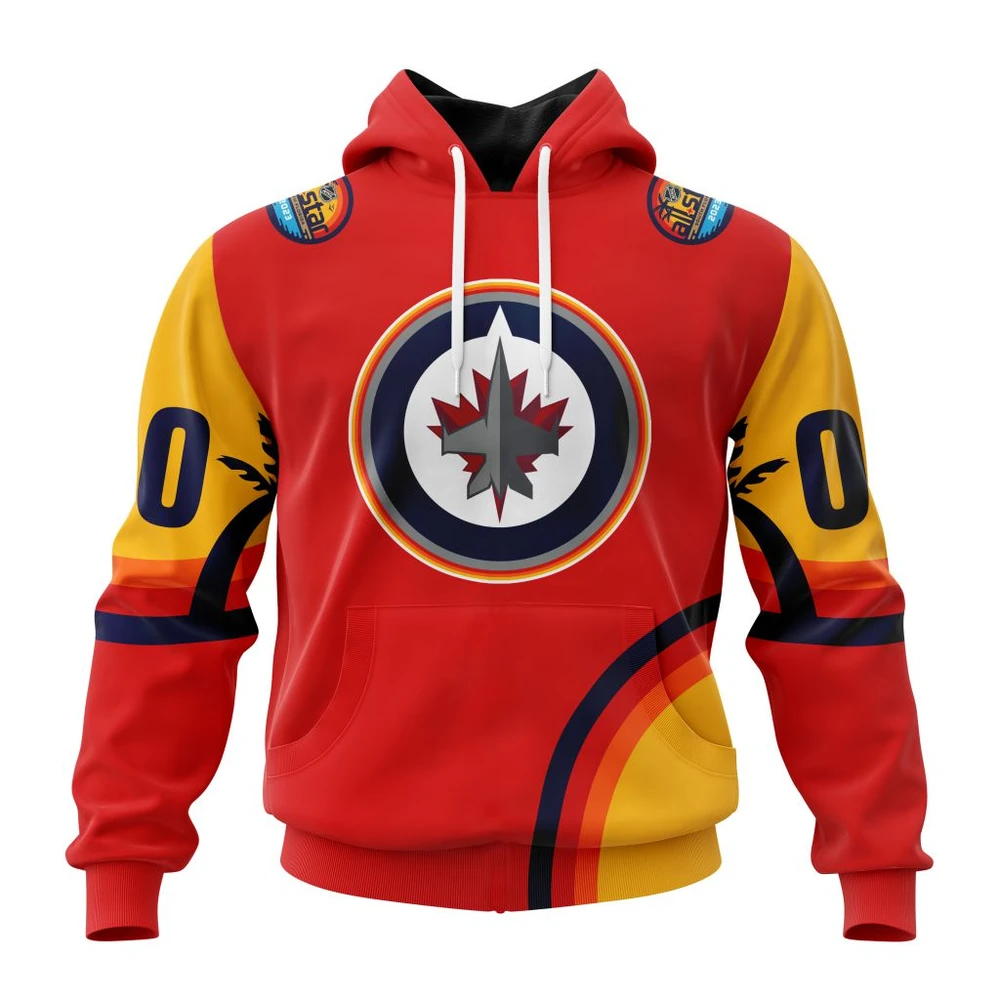 Hoodie NHL Winnipeg Jets Special All-Star Game Design With Florida Sunset QTNHL080524A2581HD