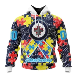 Hoodie NHL Winnipeg Jets Special Autism Awareness Design St2201 QTNHL080524A2460HD