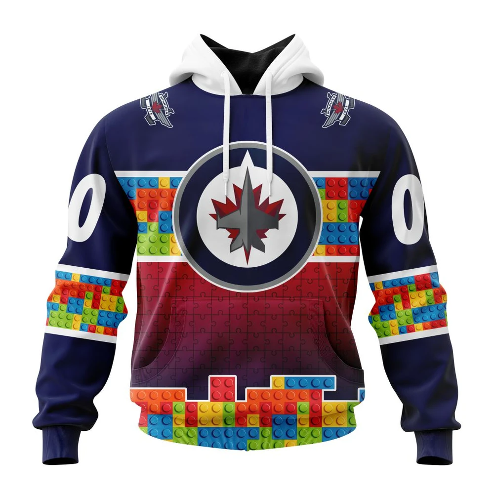 Hoodie NHL Winnipeg Jets Special Autism Awareness Design V2301 QTNHL080524A2224HD