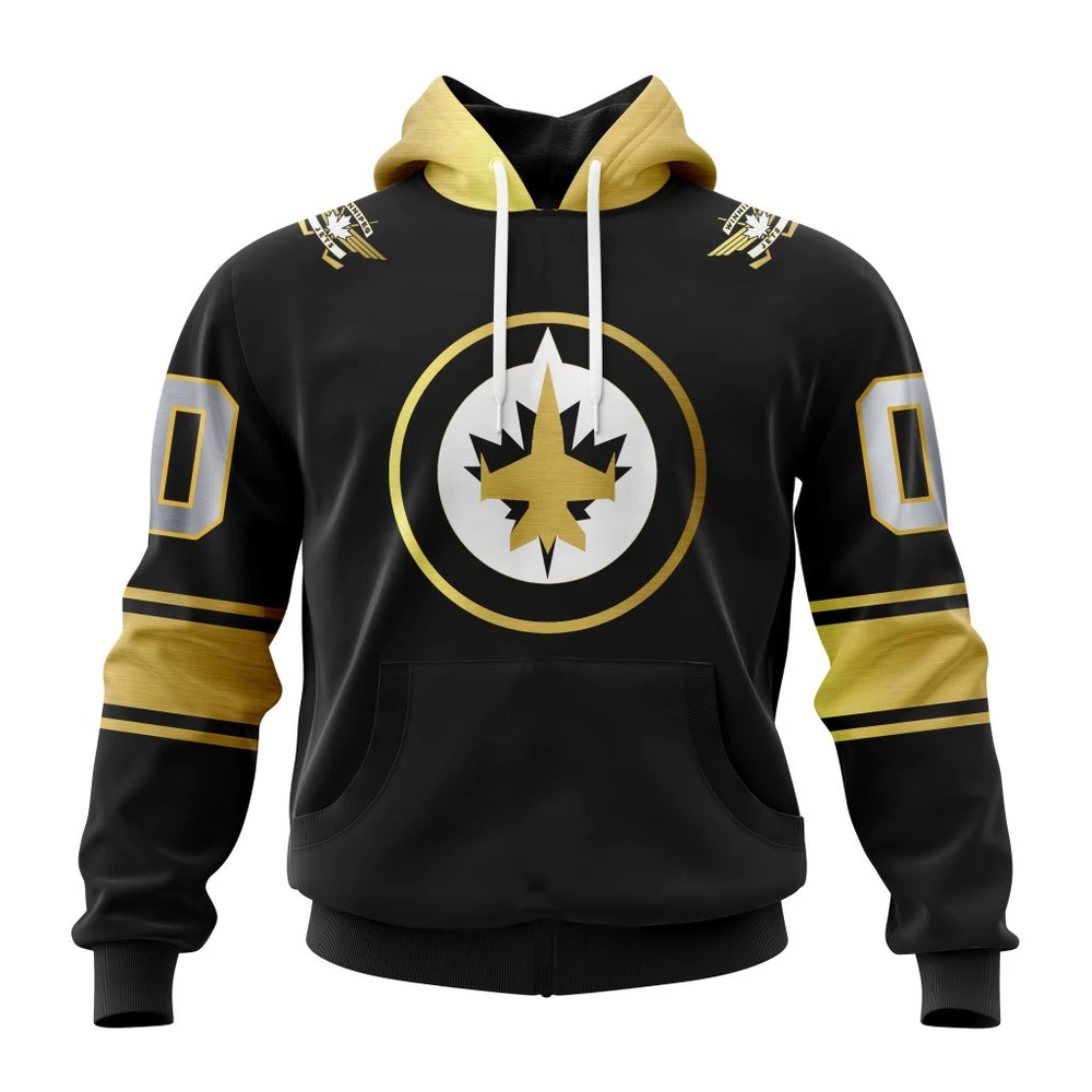 Hoodie NHL Winnipeg Jets Special Black And Gold Design St2401 QTNHL080524A755HD