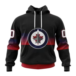 Hoodie NHL Winnipeg Jets Special Black And Gradient Design St2301 QTNHL080524A1394HD