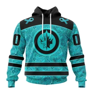 Hoodie NHL Winnipeg Jets Special Design Fight Ovarian Cancer St2201 QTNHL080524A2404HD