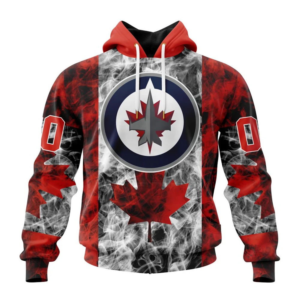 Hoodie NHL Winnipeg Jets Special Design For Canada Day St2401 QTNHL080524A473HD