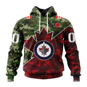 Hoodie NHL Winnipeg Jets Special Design For Remembrance Day St2201 QTNHL080524A2754HD