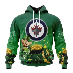 Hoodie NHL Winnipeg Jets Special Design For St. Patrick&apos;s Day St2403 QTNHL080524A885HD