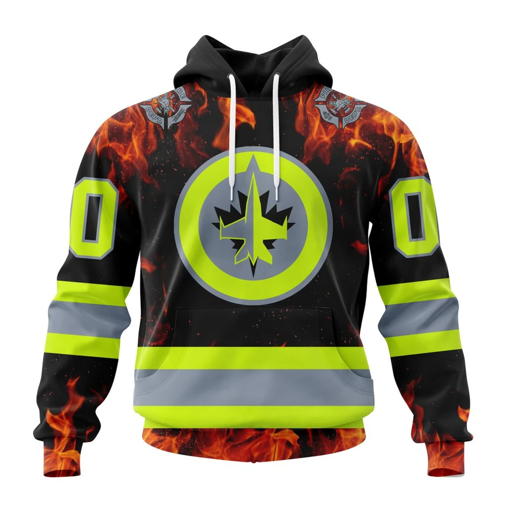 Hoodie NHL Winnipeg Jets Special Design Honoring Firefighters St2401 QTNHL080524A1075HD