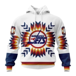 Hoodie NHL Winnipeg Jets Special Design With Native Pattern St2302 QTNHL080524A1567HD