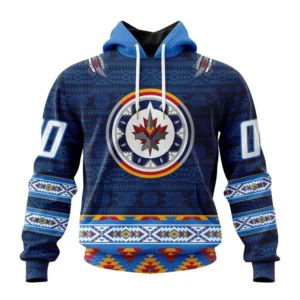 Hoodie NHL Winnipeg Jets Special Design With Native Pattern St2303 QTNHL080524A1391HD