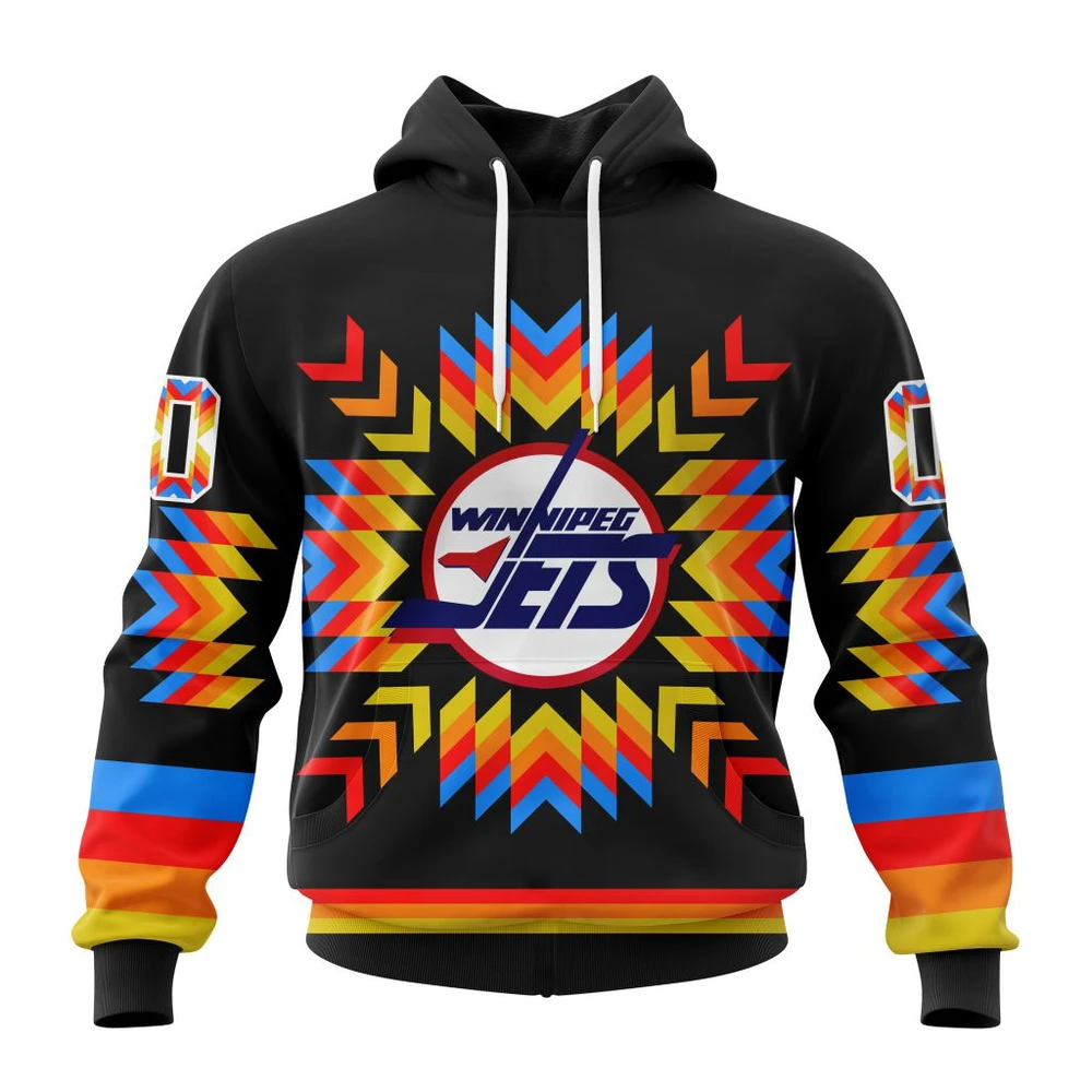 Hoodie NHL Winnipeg Jets Special Design With Native Pattern St2306 QTNHL080524A1011HD