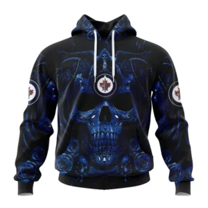 Hoodie NHL Winnipeg Jets Special Design With Skull Art St2203 QTNHL080524A3115HD