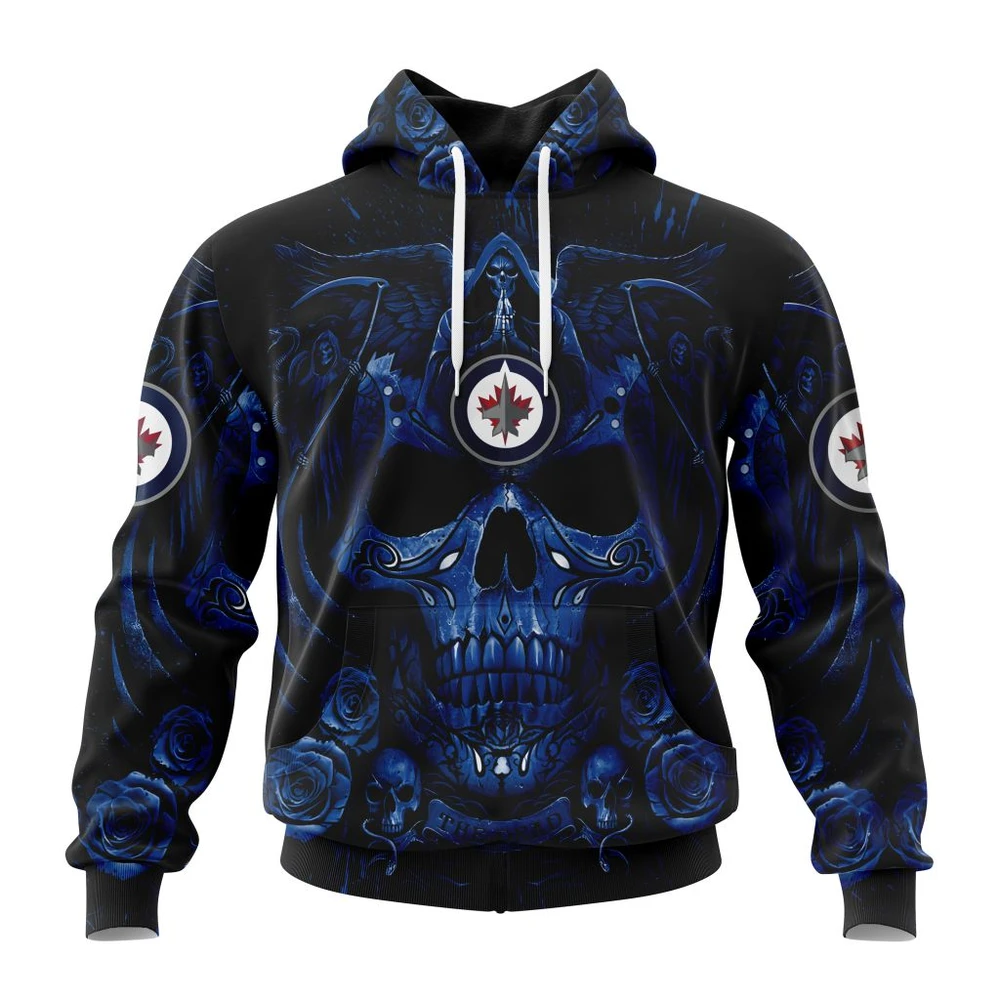 Hoodie NHL Winnipeg Jets Special Design With Skull Art St2203 QTNHL080524A3115HD
