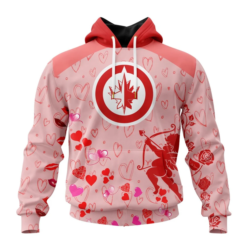 Hoodie NHL Winnipeg Jets Special Gift For Valentines Day St2402 QTNHL080524A948HD