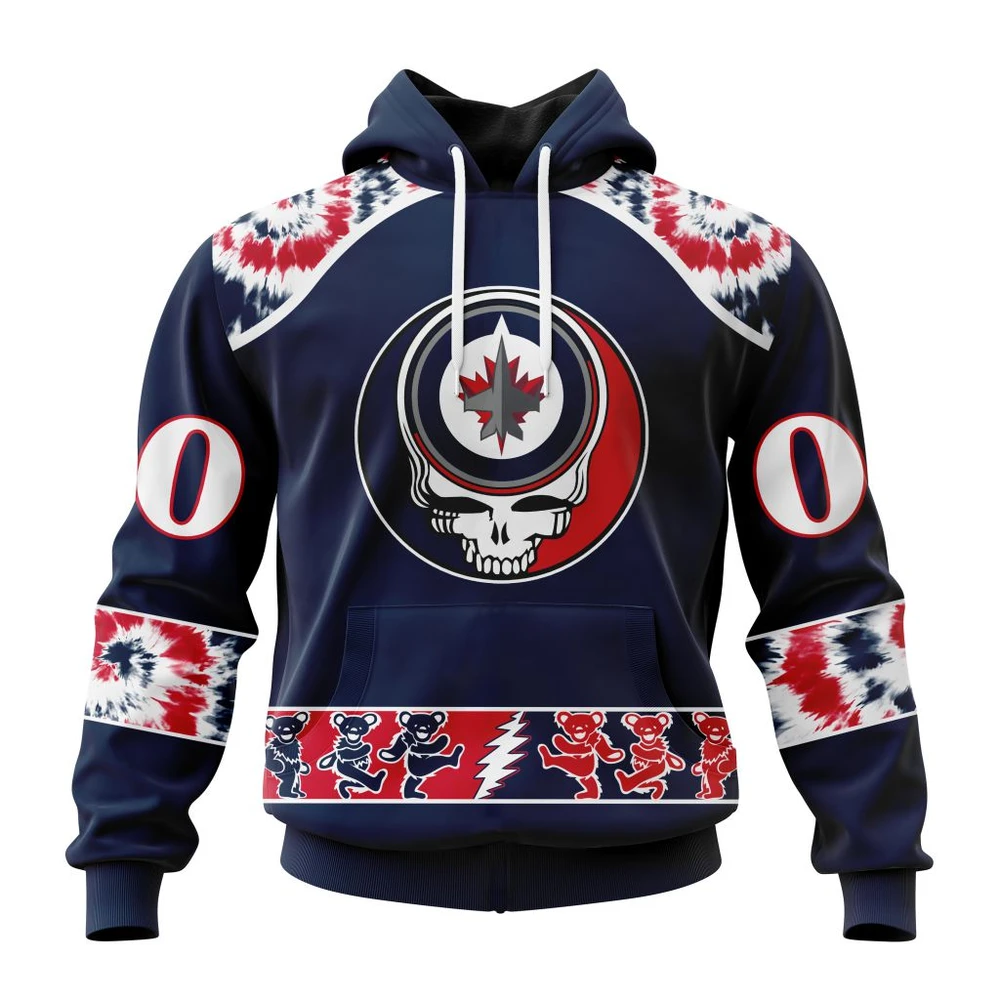 Hoodie NHL Winnipeg Jets Special Grateful Dead Design St2301 QTNHL080524A2191HD