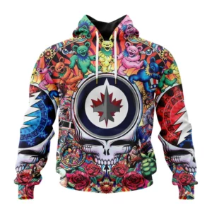 Hoodie NHL Winnipeg Jets Special Grateful Dead Design St2304 QTNHL080524A1879HD