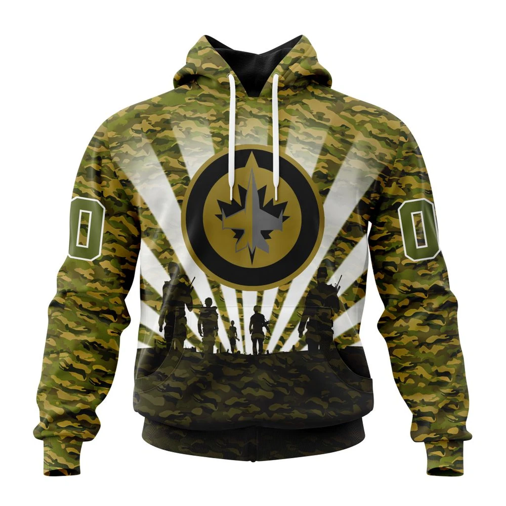 Hoodie NHL Winnipeg Jets Special Military Camo Kits For Veterans Day And Rememberance Day St2201 QTNHL080524A3481HD