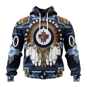 Hoodie NHL Winnipeg Jets Special Native Costume Design St2202 QTNHL080524A15HD