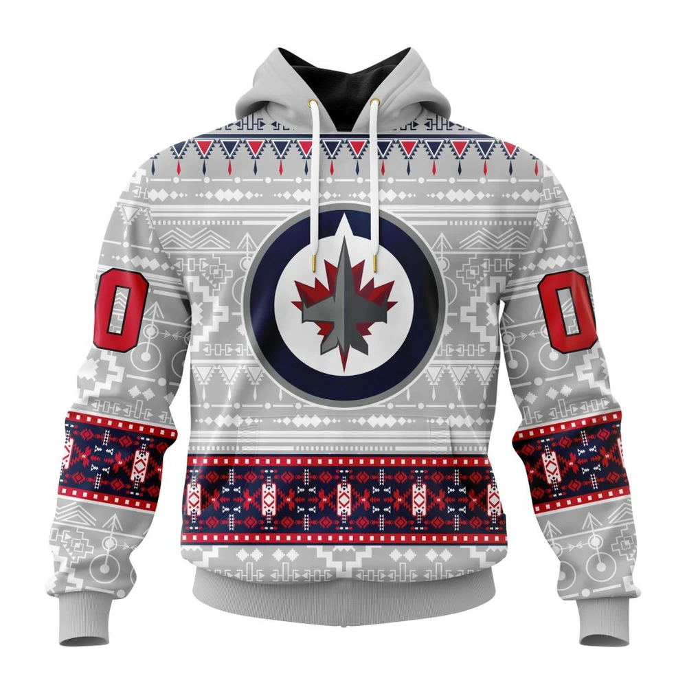 Hoodie NHL Winnipeg Jets Special Native Design St2302 QTNHL080524A2043HD