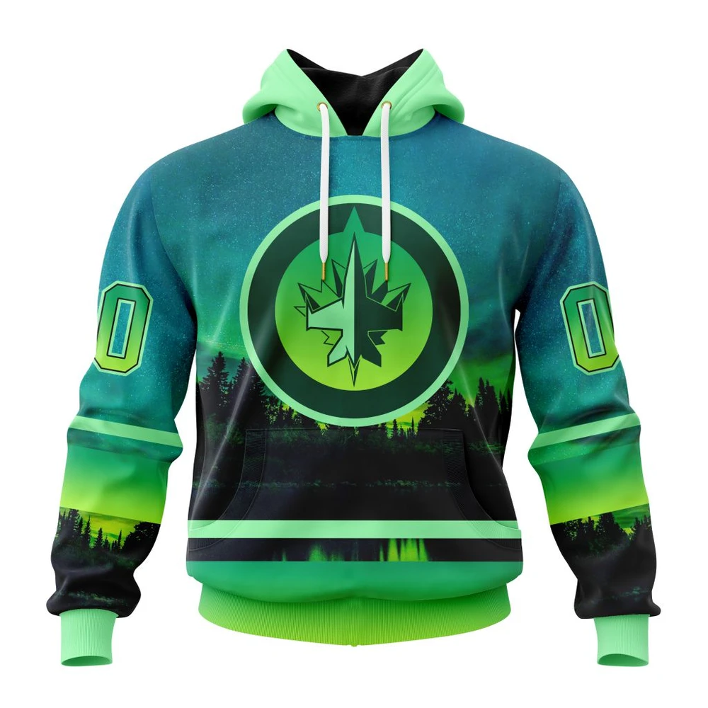 Hoodie NHL Winnipeg Jets Special Northern Lights Design St2302 QTNHL080524A1364HD