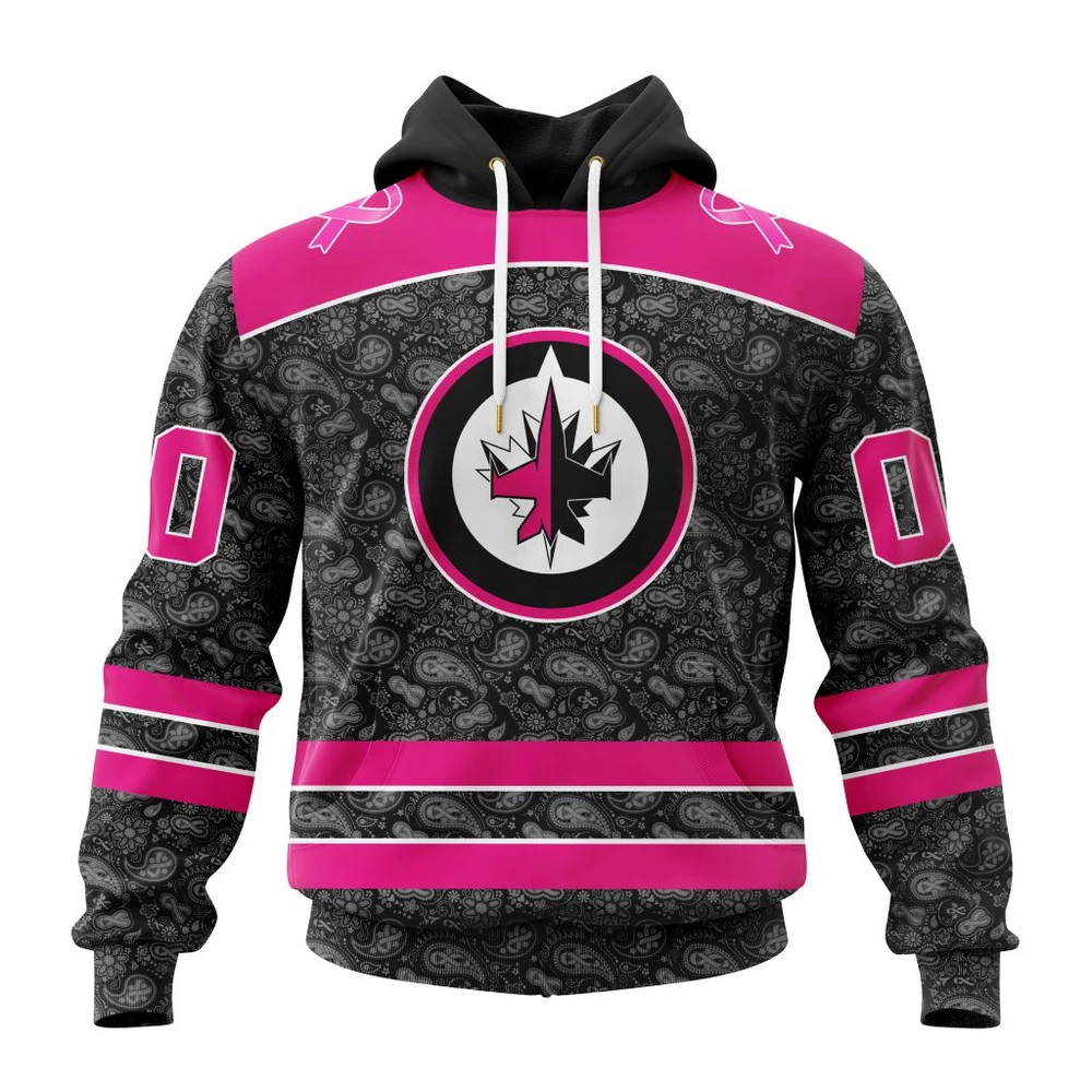 Hoodie NHL Winnipeg Jets Special Pink In The Rink Fight Breast Cancer St2301 QTNHL080524A2073HD