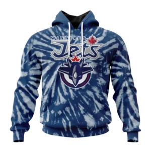Hoodie NHL Winnipeg Jets Special Retro Vintage Tie Dye St2201 QTNHL080524A3057HD