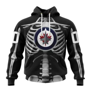 Hoodie NHL Winnipeg Jets Special Skeleton Costume For Halloween St2301 QTNHL080524A2012HD