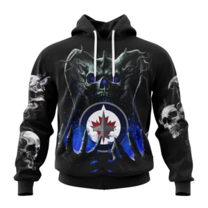 Hoodie NHL Winnipeg Jets Special Skull Art Design St2301 QTNHL080524A1199HD