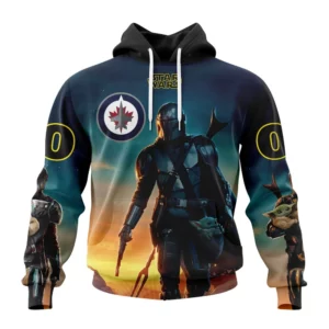Hoodie NHL Winnipeg Jets Special Star Wars The Mandalorian Design St2401 QTNHL080524A688HD