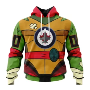 Hoodie NHL Winnipeg Jets Special Teenage Mutant Ninja Turtles Design St2301 QTNHL080524A2257HD