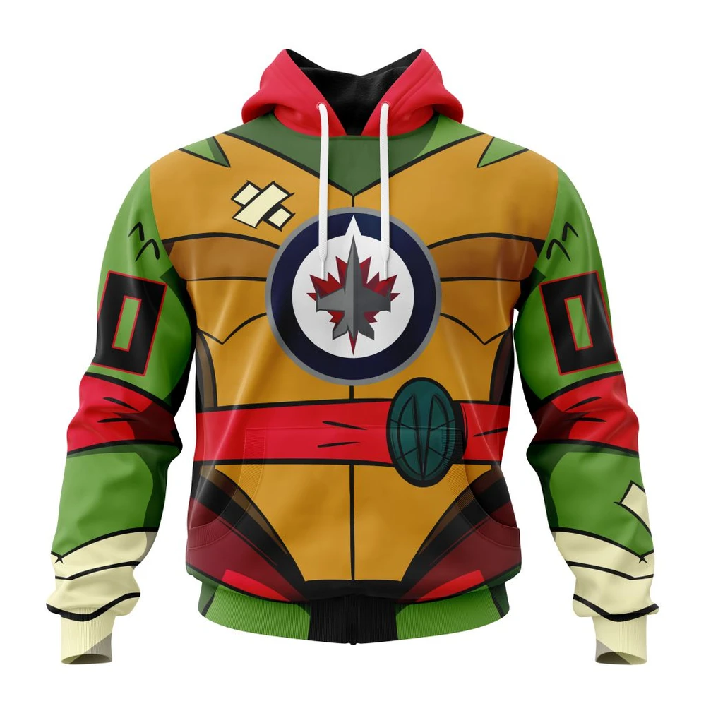 Hoodie NHL Winnipeg Jets Special Teenage Mutant Ninja Turtles Design St2301 QTNHL080524A2257HD