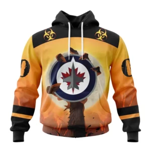 Hoodie NHL Winnipeg Jets Special Zombie Design For Halloween St2305 QTNHL080524A1923HD