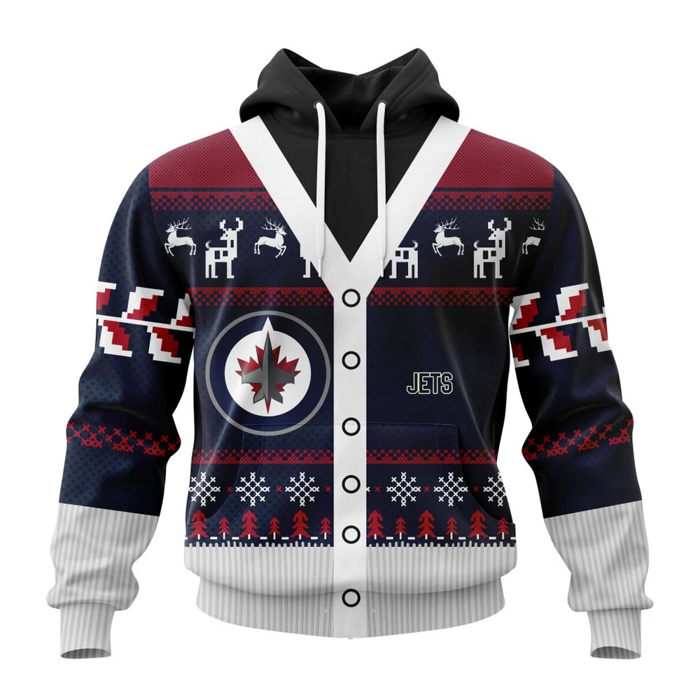Hoodie NHL Winnipeg Jets, Specialized Chrismas Season QTNHL080524A2780HD