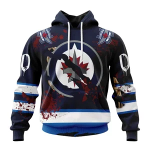 Hoodie NHL Winnipeg Jets, Specialized Design Jersey With Your Ribs For Halloween QTNHL080524A3491HD