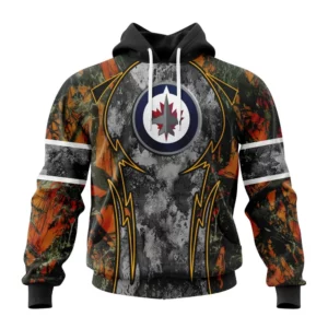Hoodie NHL Winnipeg Jets, Specialized Design Wih Camo Concepts For Hungting In Forest QTNHL080524A3633HD