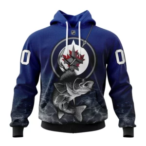 Hoodie NHL Winnipeg Jets, Specialized Fishing Style St2201 QTNHL080524A3981HD