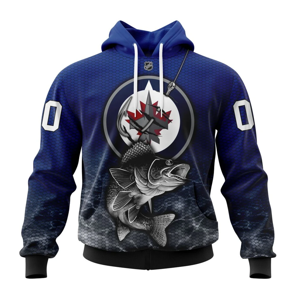 Hoodie NHL Winnipeg Jets, Specialized Fishing Style St2201 QTNHL080524A3981HD