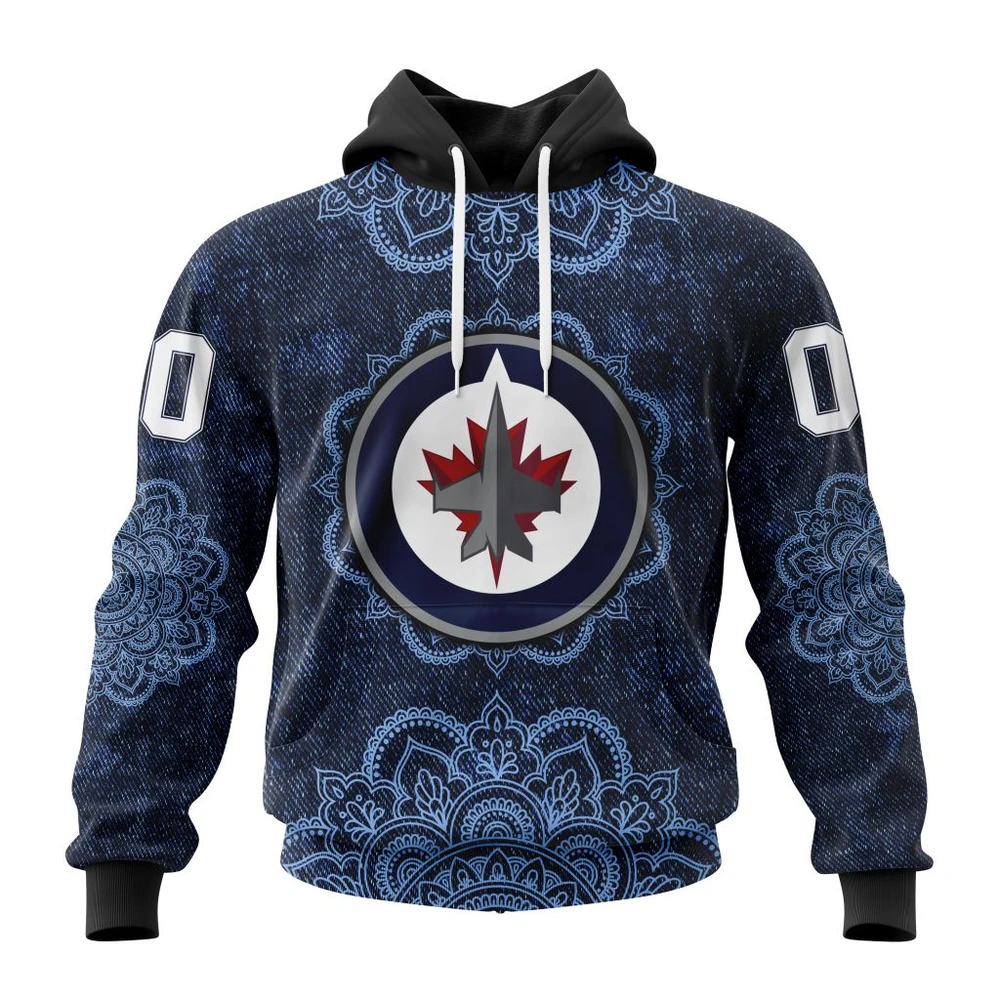 Hoodie NHL Winnipeg Jets, Specialized Mandala Style St2201 QTNHL080524A4038HD