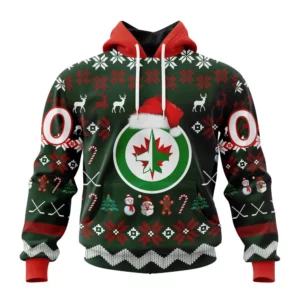 Hoodie NHL Winnipeg Jets, Specialized Unisex Christmas Is Coming QTNHL080524A2924HD