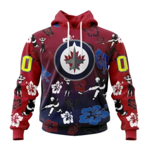 Hoodie NHL Winnipeg Jets X Hawaii Specialized Design For Hawaiia V0122 QTNHL080524A3789HD