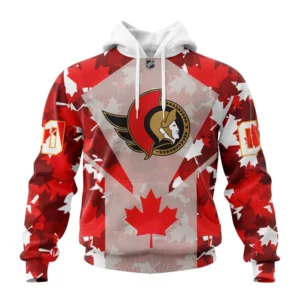 Hoodie Ottawa Senators, Special Concept For Canada Day St2201 QTNHL080524A2156HD