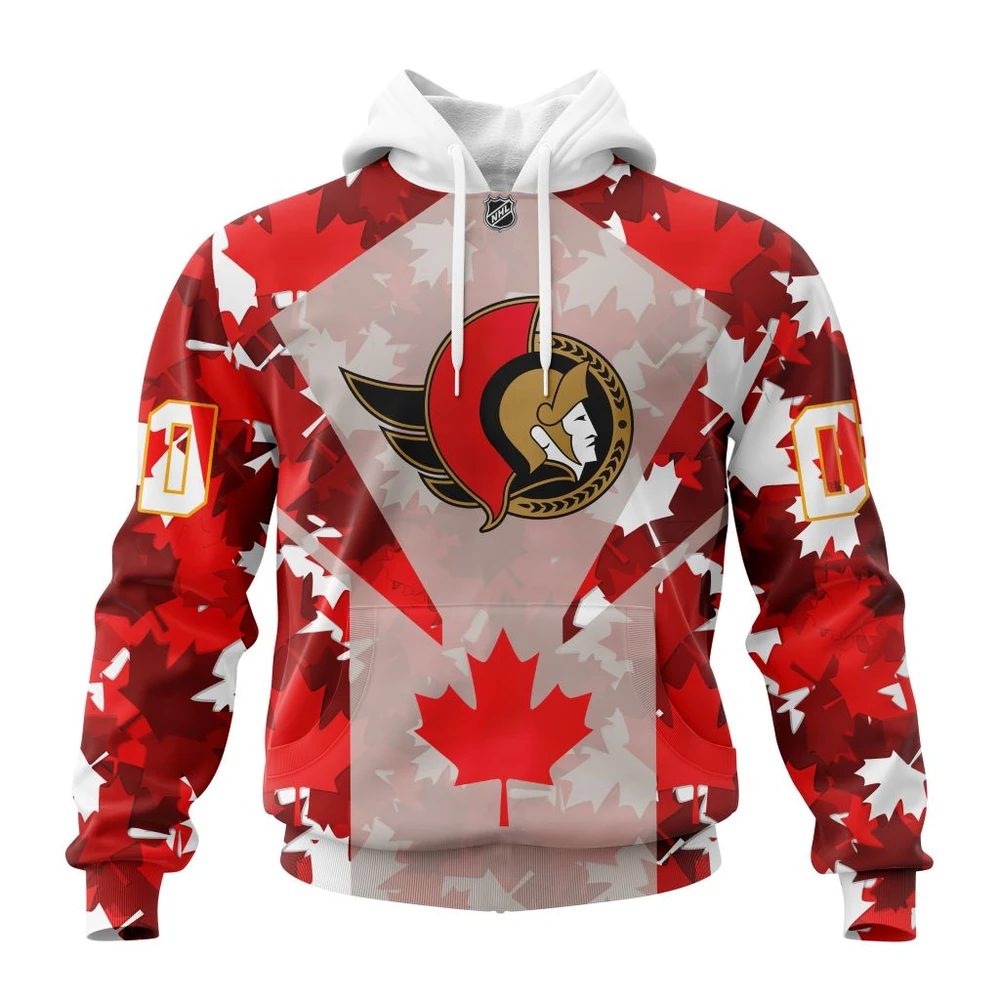 Hoodie Ottawa Senators, Special Concept For Canada Day St2201 QTNHL080524A2156HD