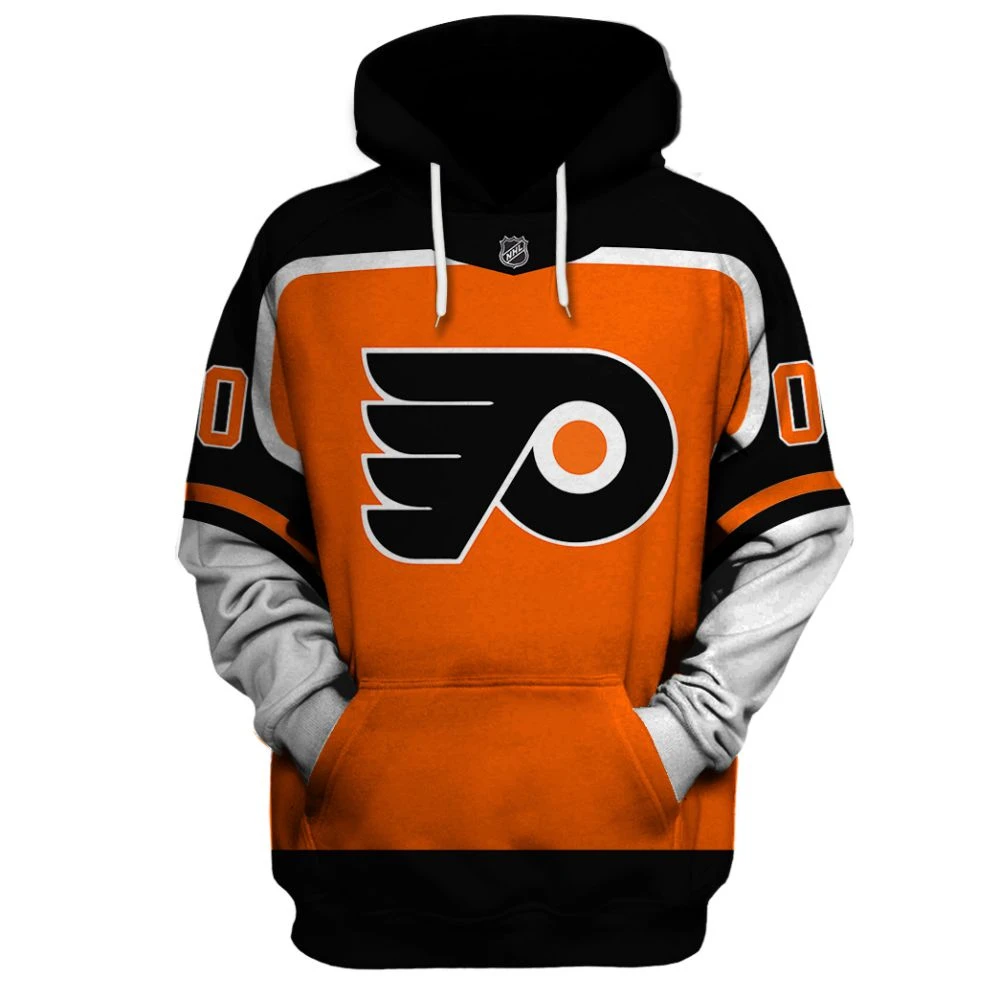 Hoodie Philadelphia Flyers Reverse Retro Jerseys Customize Your Name & Number 3D Printed QTNHL080524A3942HD