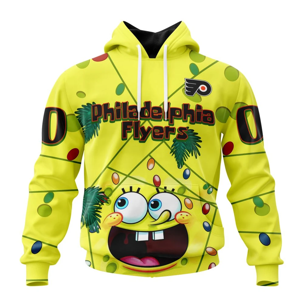 Hoodie Philadelphia Flyers, Specialized Jersey With Spongebob V0122 QTNHL080524A3257HD