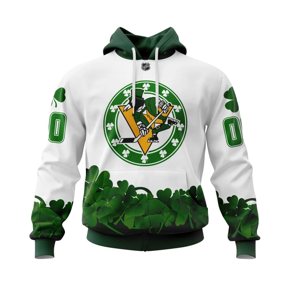Hoodie Pittsburgh Penguins, Happy St.Patrick Days Jersey V0522 QTNHL080524A406HD