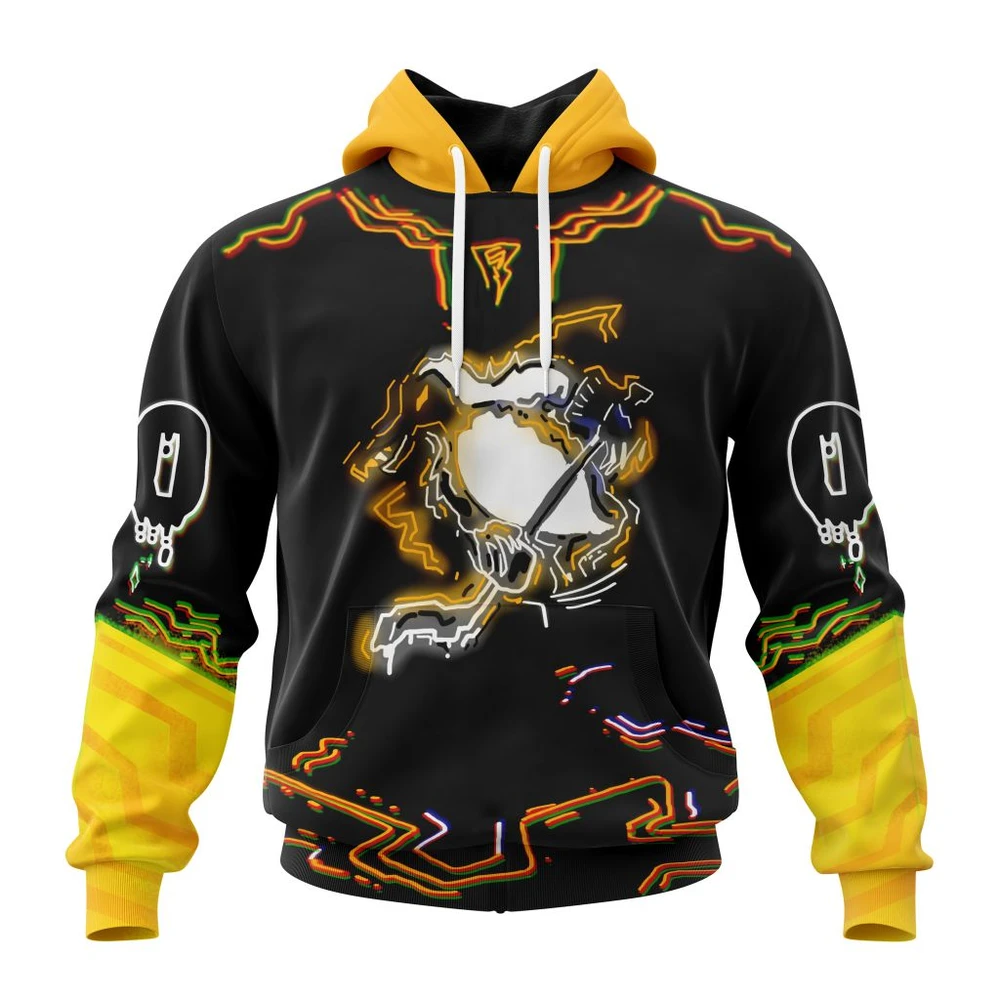 Hoodie Pittsburgh Penguins, Specialized Jersey For Halloween Night QTNHL080524A3338HD