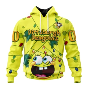 Hoodie Pittsburgh Penguins, Specialized Jersey With Spongebob V0122 QTNHL080524A3256HD