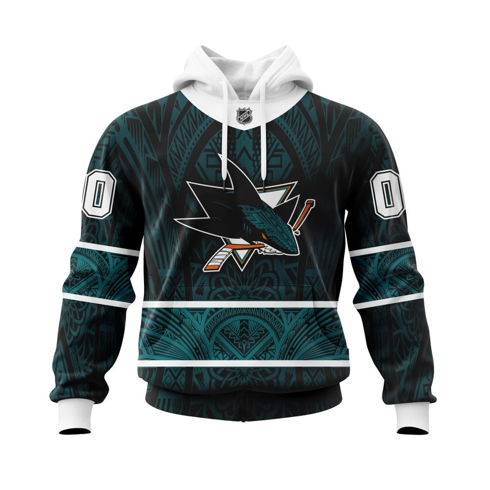 Hoodie San Jose Sharks, Specialized Native With Samoa Culture V0222 QTNHL080524A3856HD